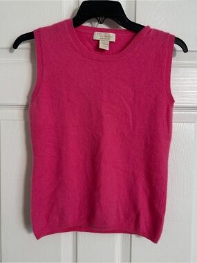Mausbacher Cashmere Blend Sleeveless Tank - Hot Pink